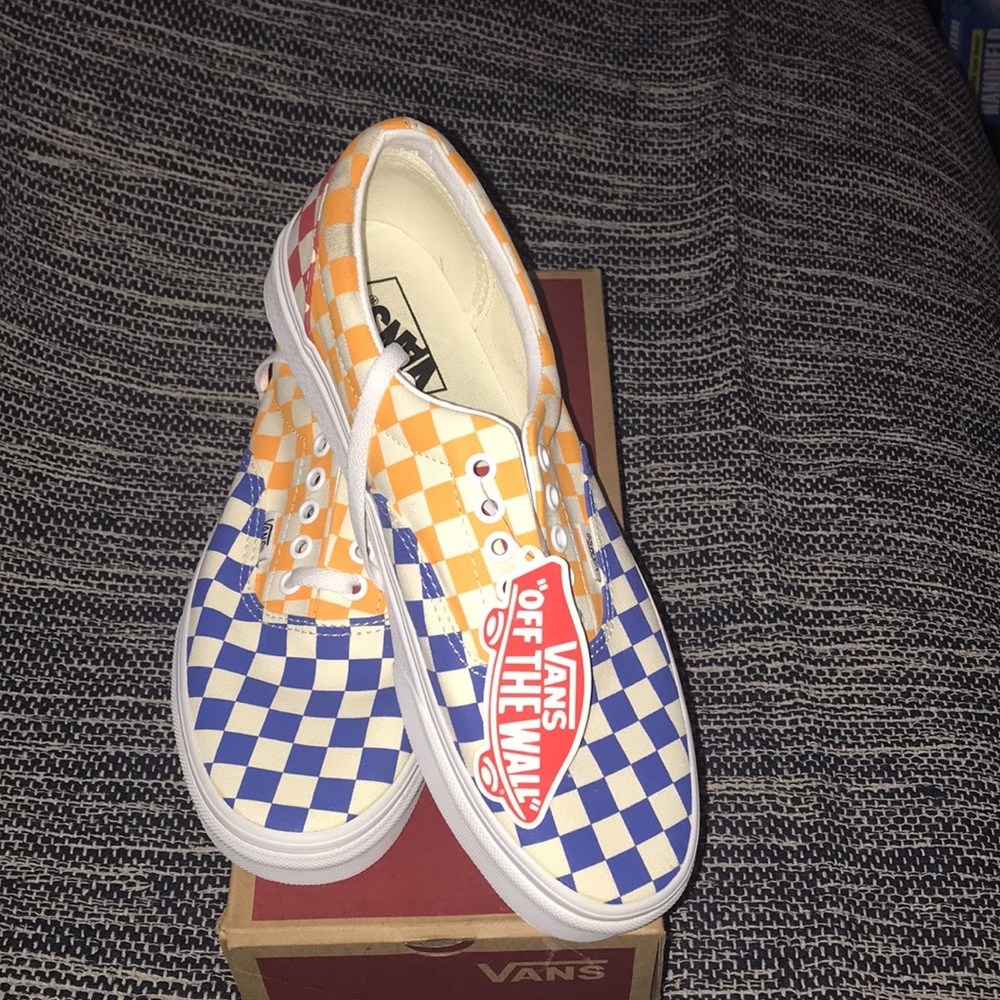 New Vans Size 9 Multicolor checker board🥰 - Picture 2 of 8